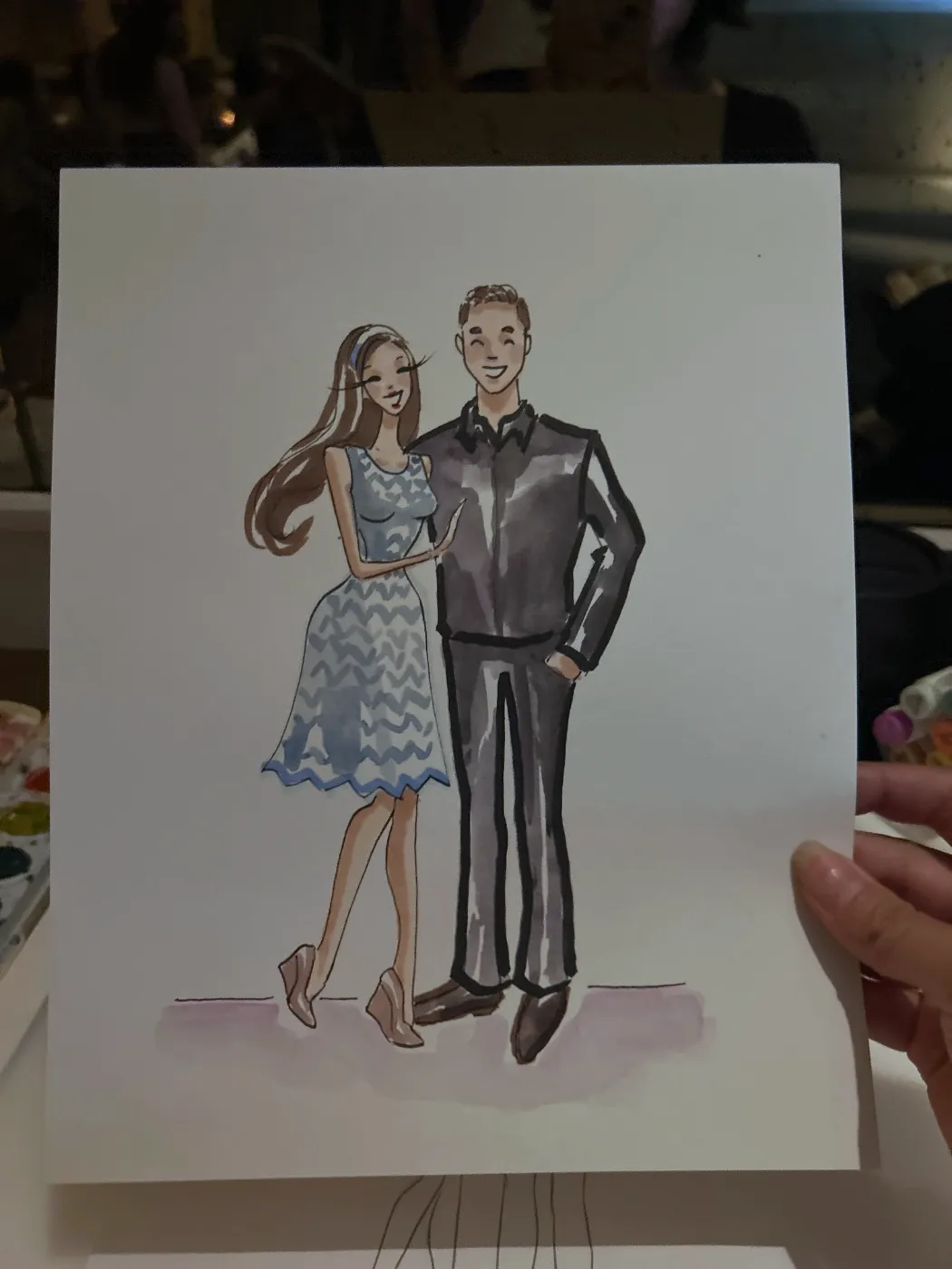 Live fashion sketch 5 from Birthday Dinner in New York