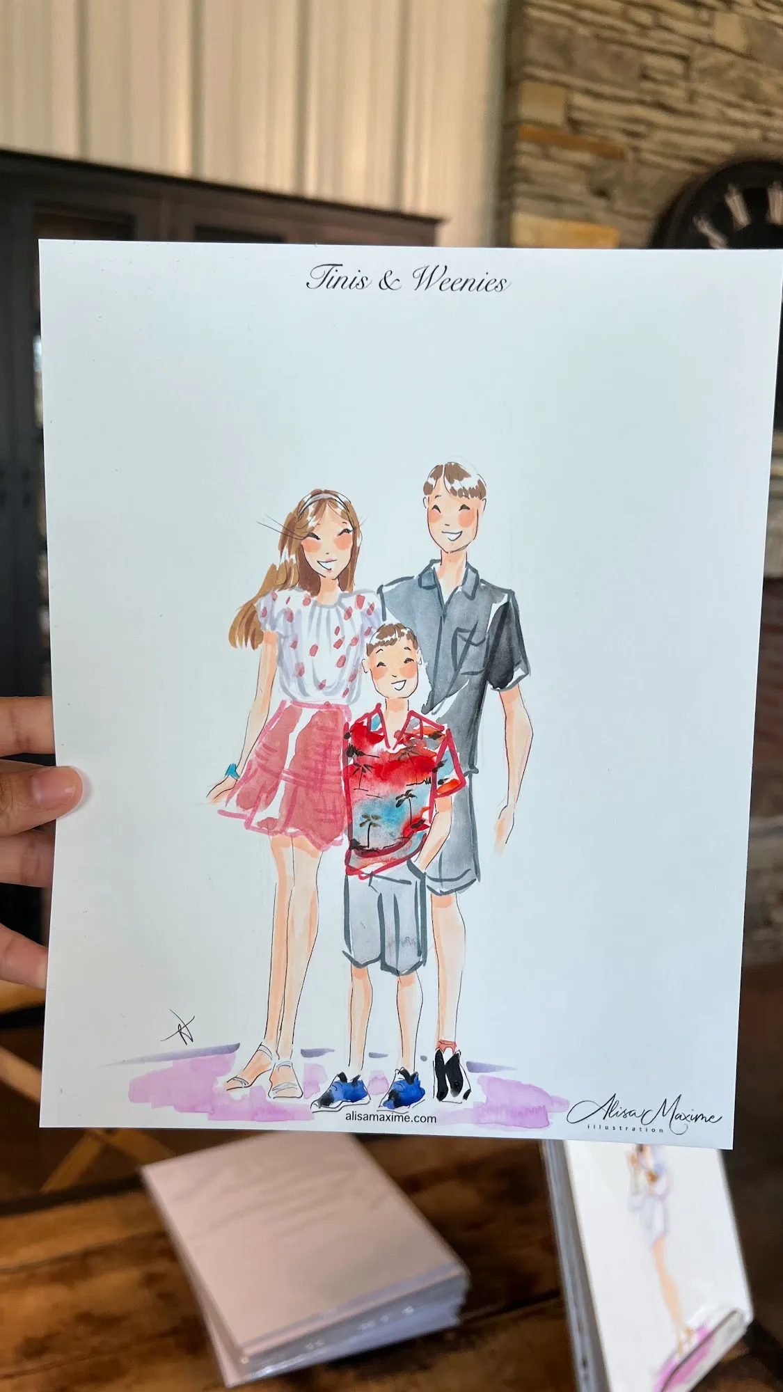 Live fashion sketch 8 from Birthday Celebration in Dallas