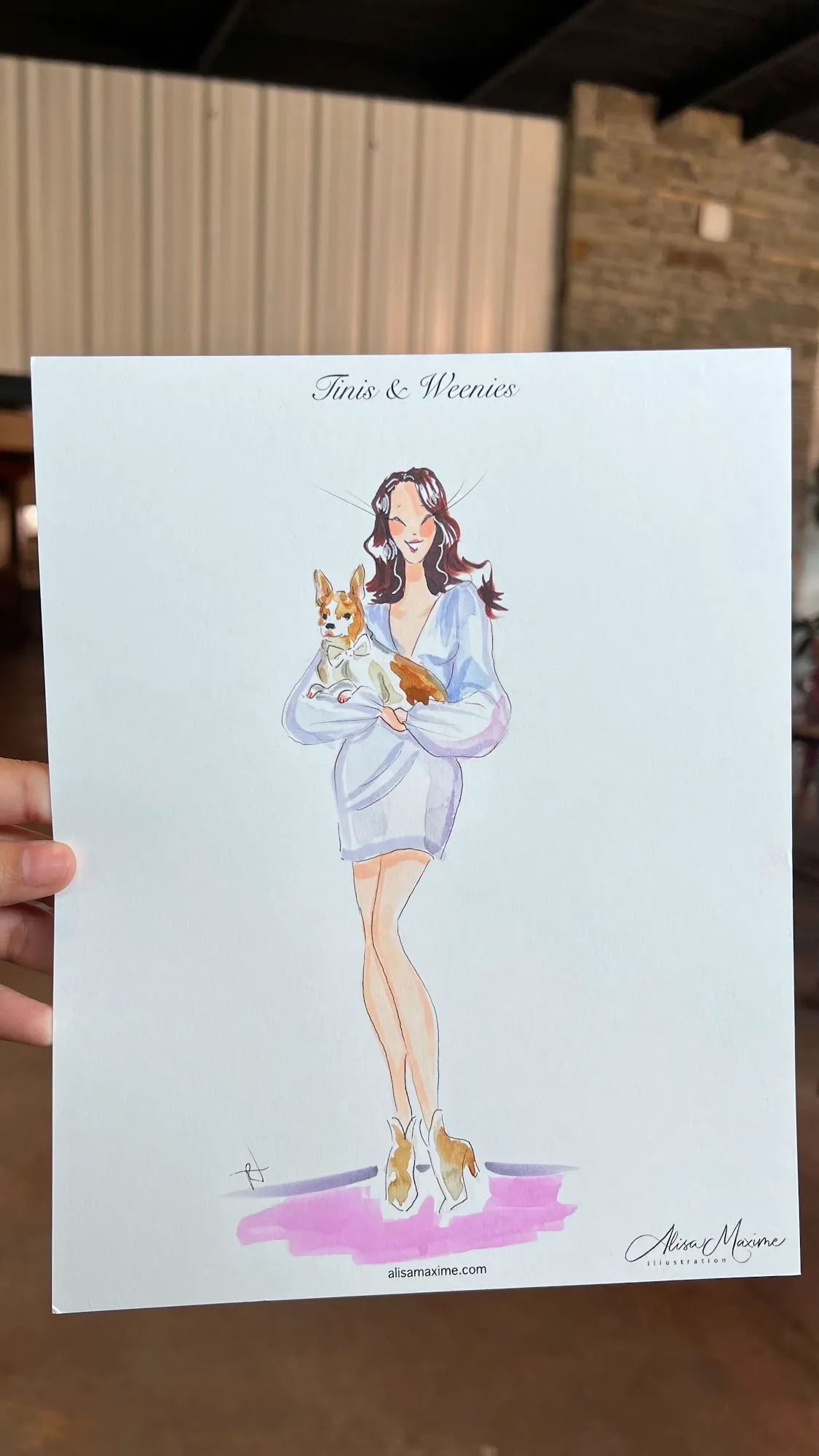Live fashion sketch 5 from Birthday Celebration in Dallas