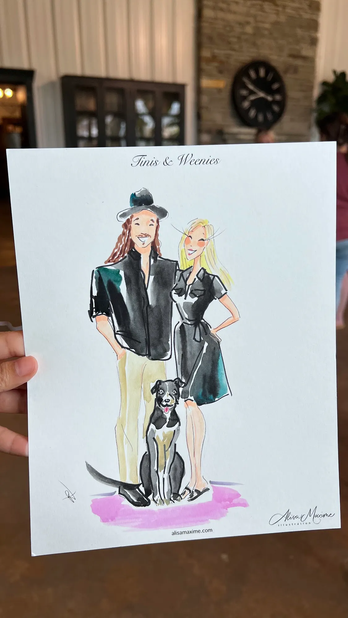 Live fashion sketch 4 from Birthday Celebration in Dallas