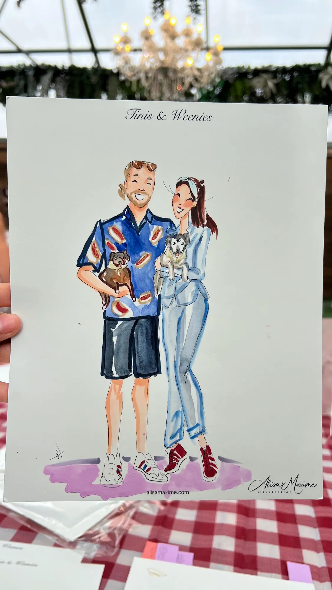 Live sketch from Birthday Celebration in Dallas