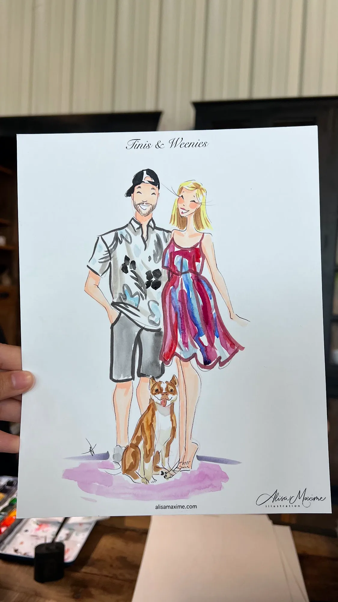 Live fashion sketch 7 from Birthday Celebration in Dallas