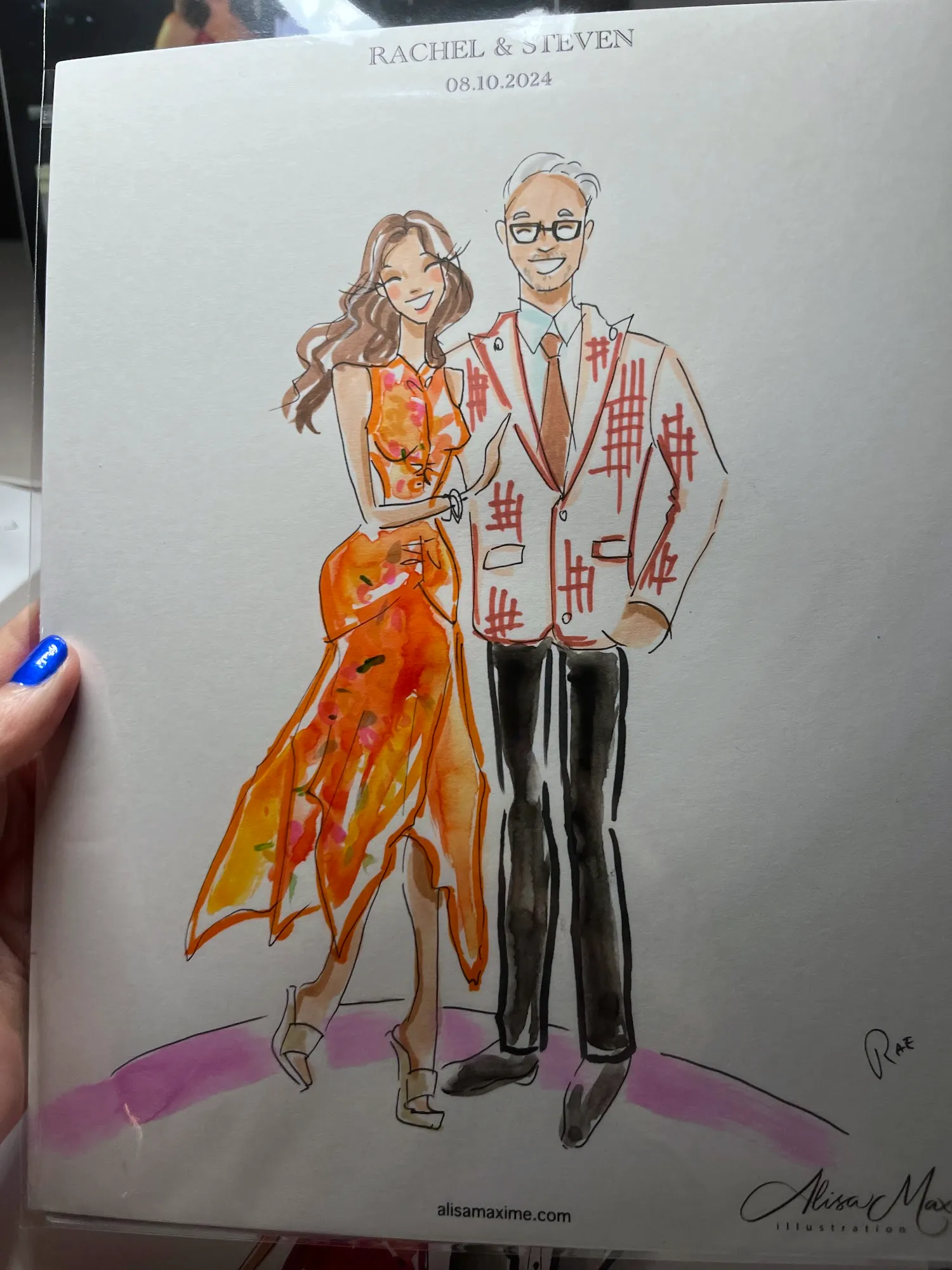 Live fashion sketch 16 from A Night of Elegance at Café Brauer in Chicago