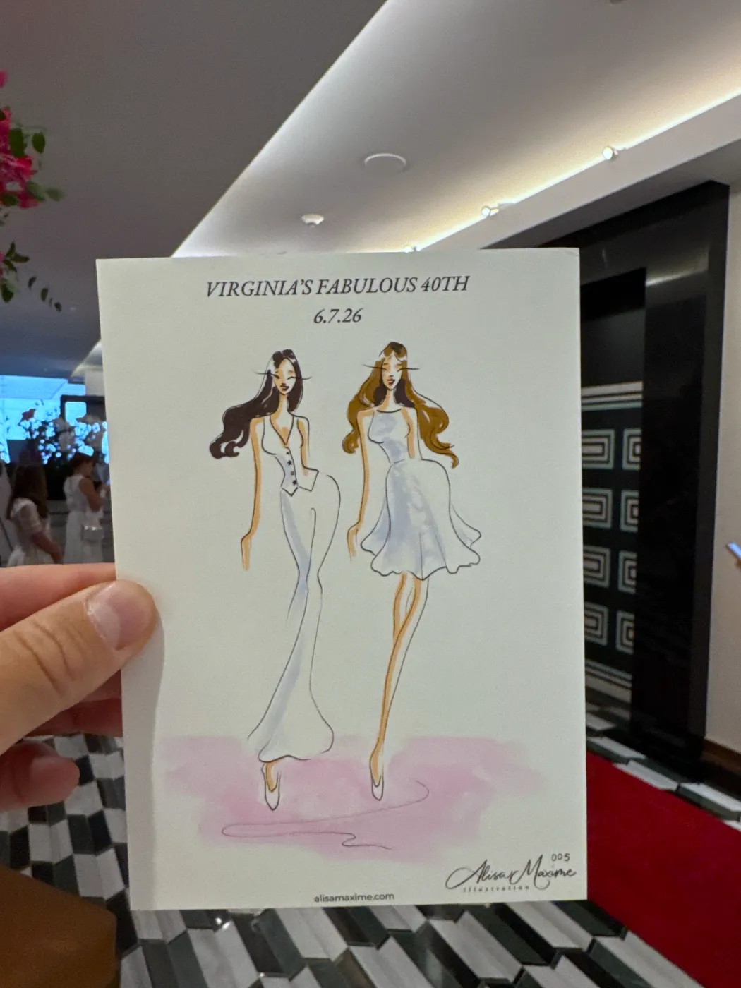 Live fashion sketch 5 from A Fashionable Celebration in Houston