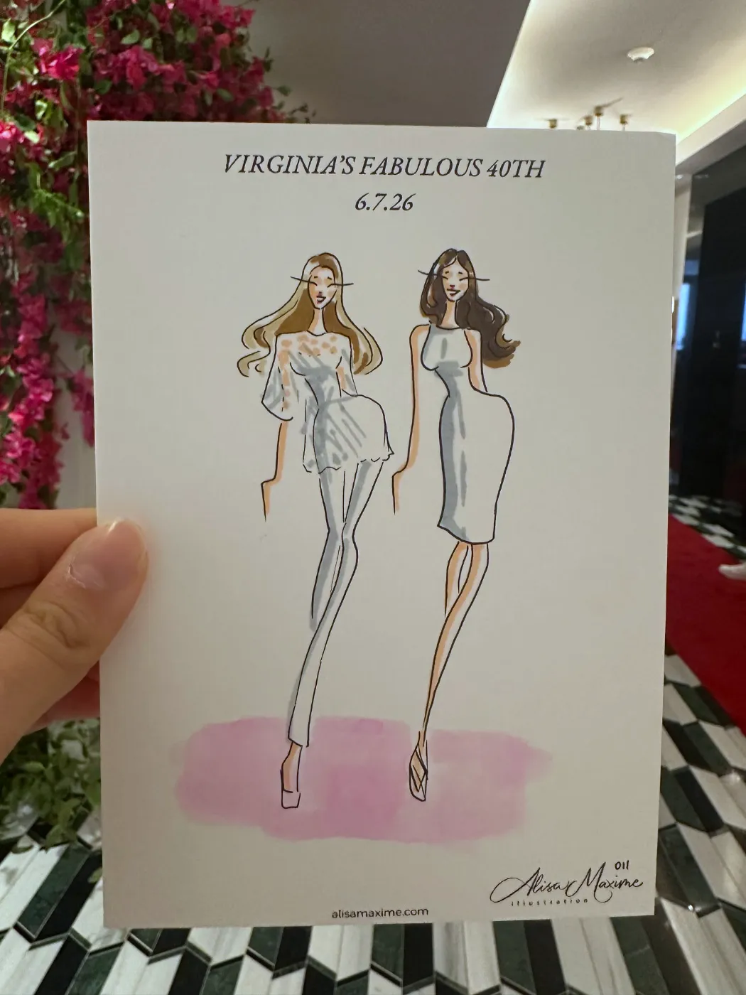 Live fashion sketch 11 from A Fashionable Celebration in Houston