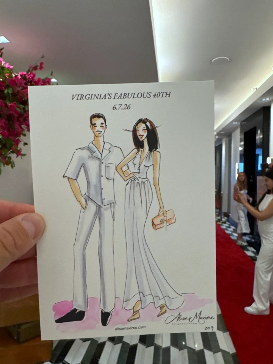 Live fashion sketch 9 from A Fashionable Celebration in Houston