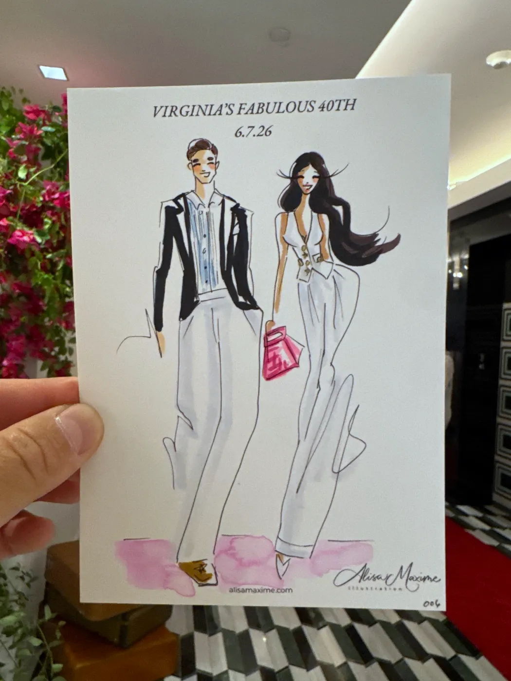 Live fashion sketch 6 from A Fashionable Celebration in Houston