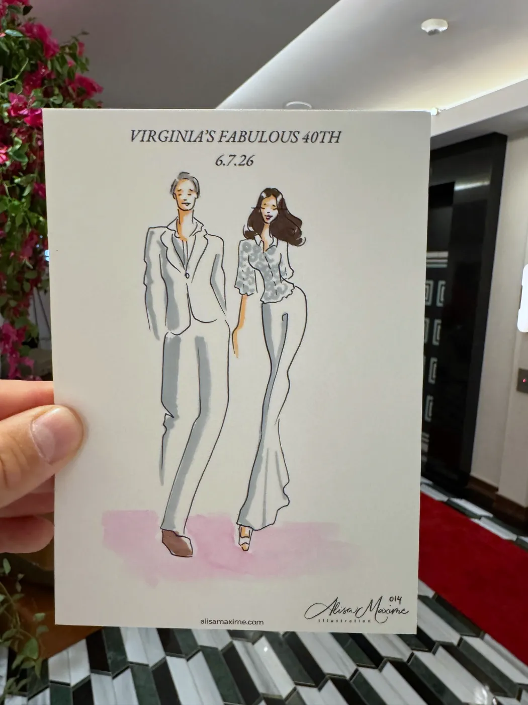 Live fashion sketch 14 from A Fashionable Celebration in Houston