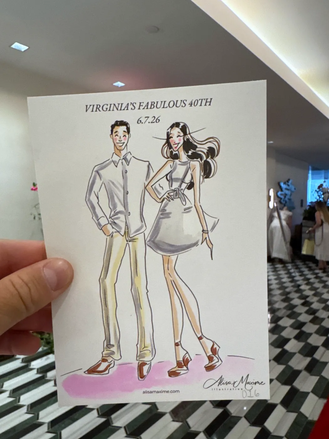 Live fashion sketch 16 from A Fashionable Celebration in Houston