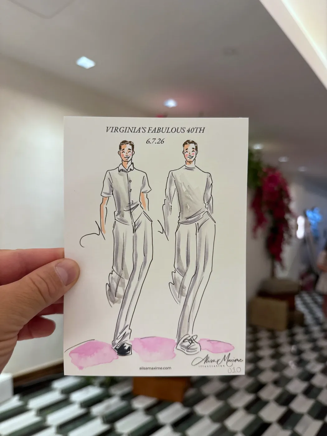 Live fashion sketch 10 from A Fashionable Celebration in Houston