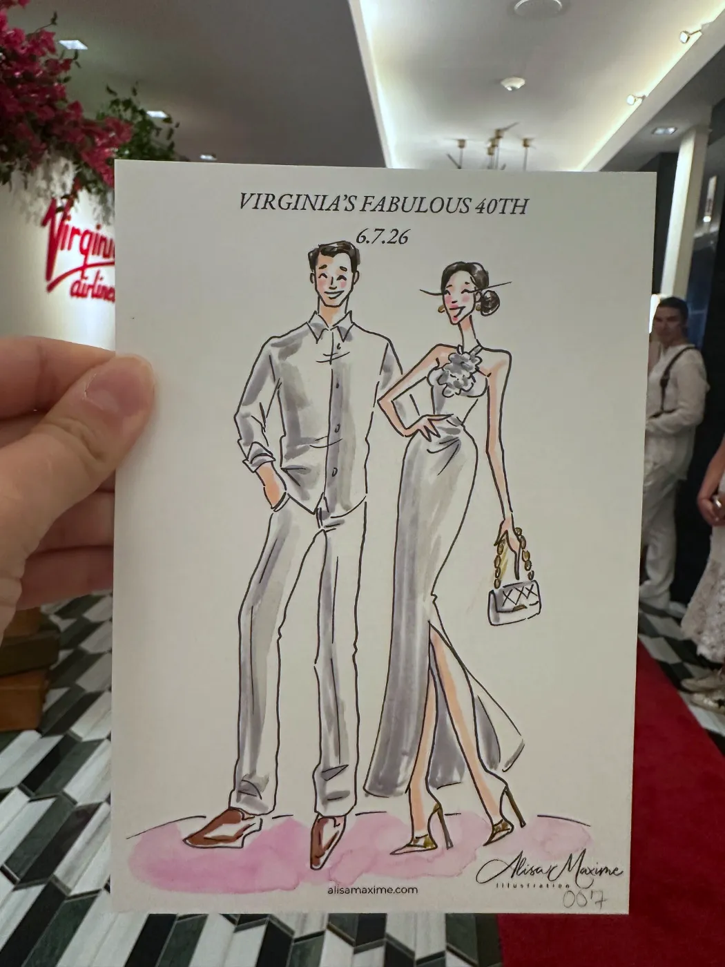 Live fashion sketch 7 from A Fashionable Celebration in Houston