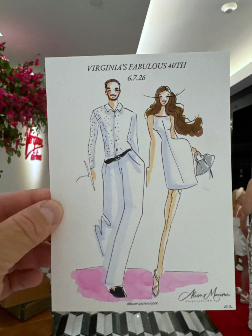 Live fashion sketch 12 from A Fashionable Celebration in Houston