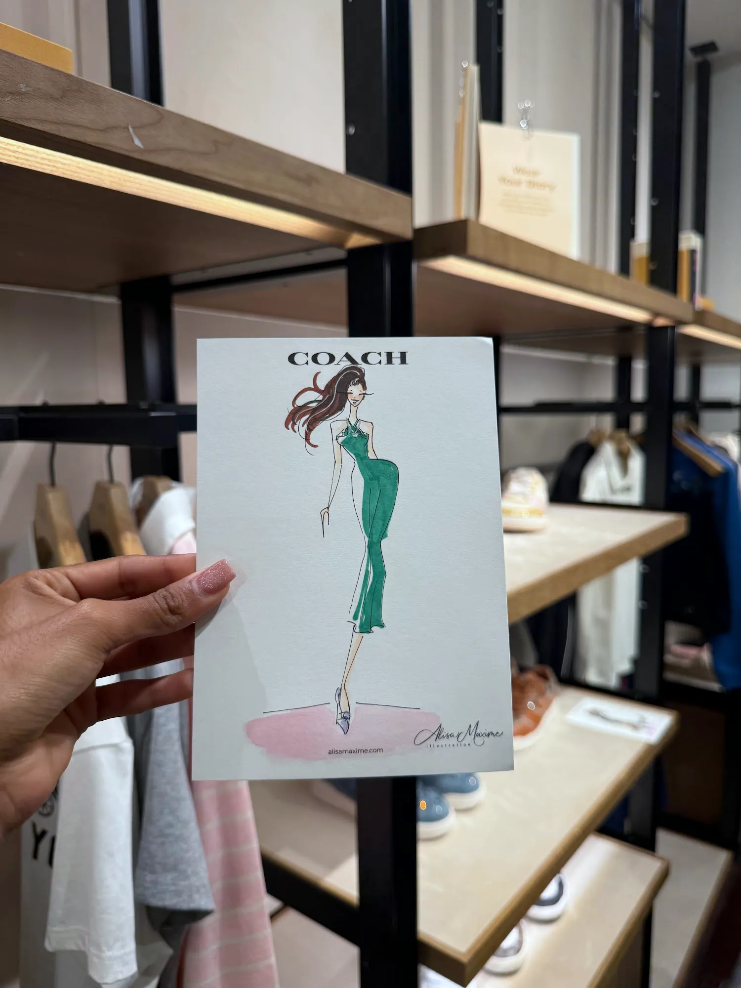 Live fashion sketch 5 from Shop Event at Coach, Dallas