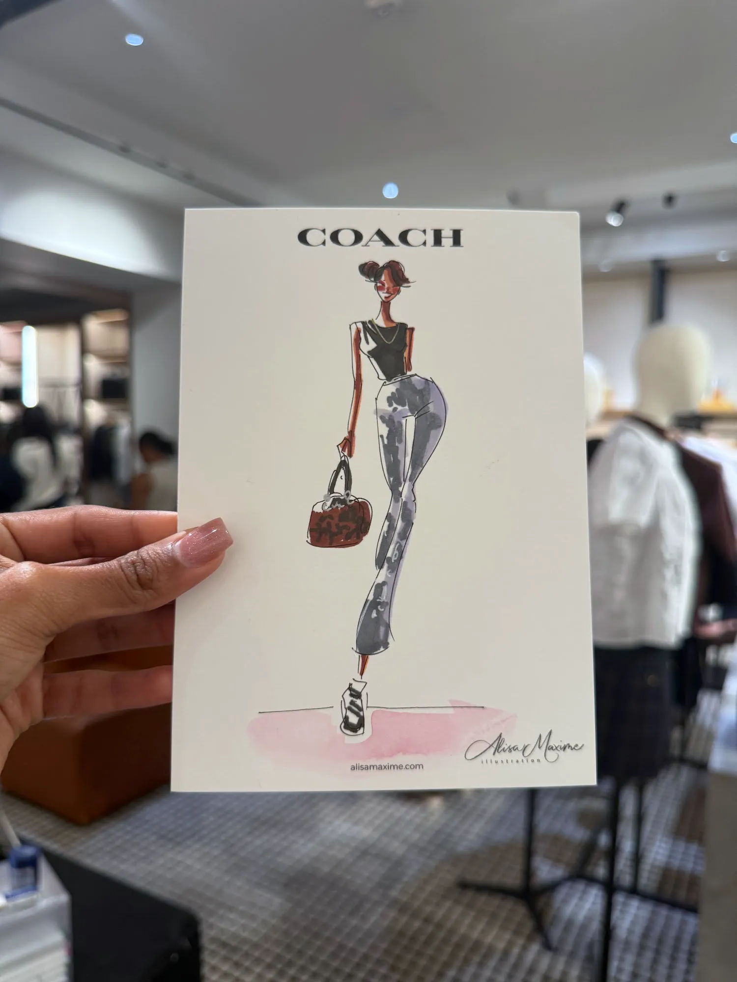 Live fashion sketch 11 from Shop Event at Coach, Dallas