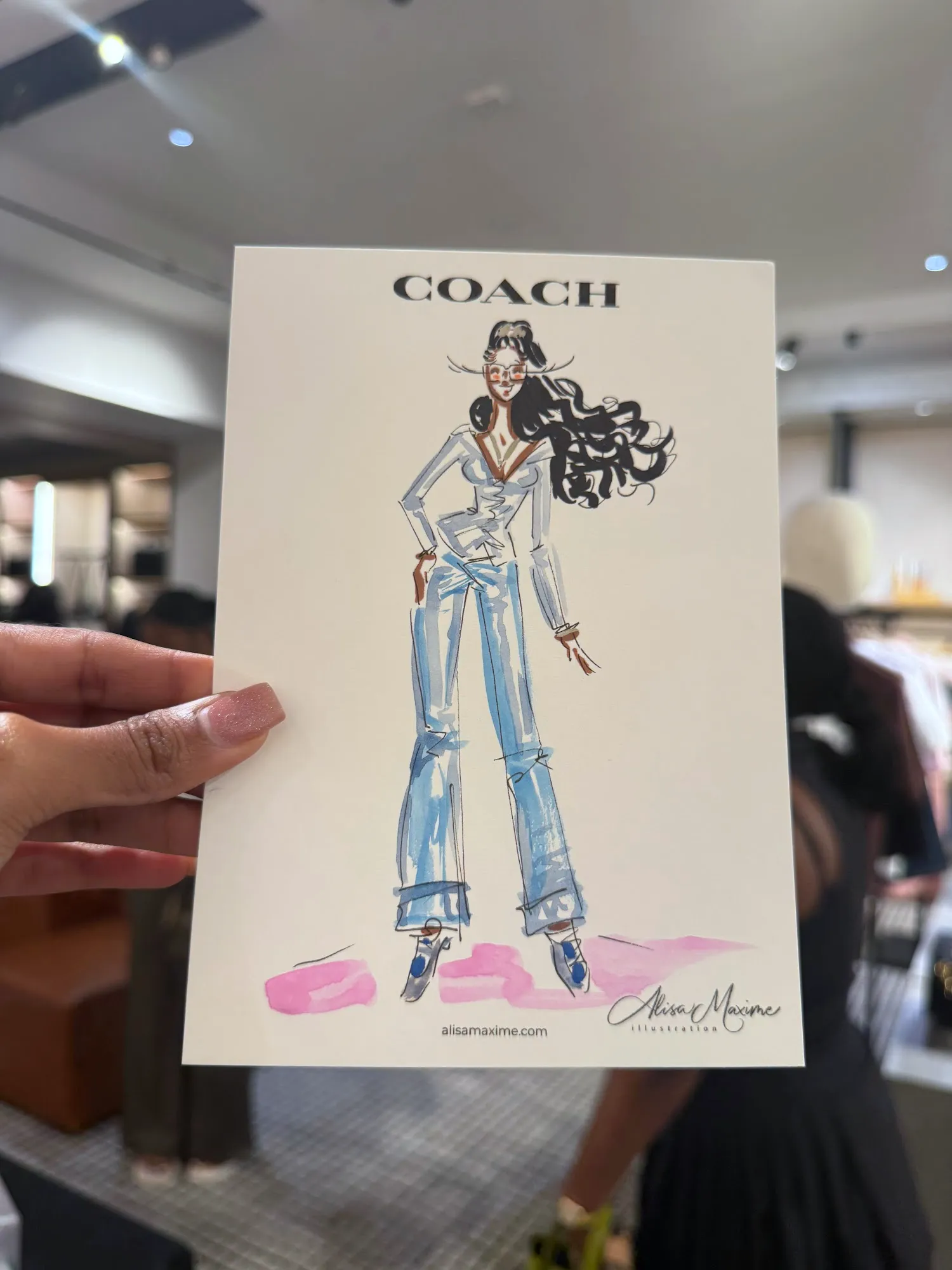Live fashion sketch 10 from Shop Event at Coach, Dallas