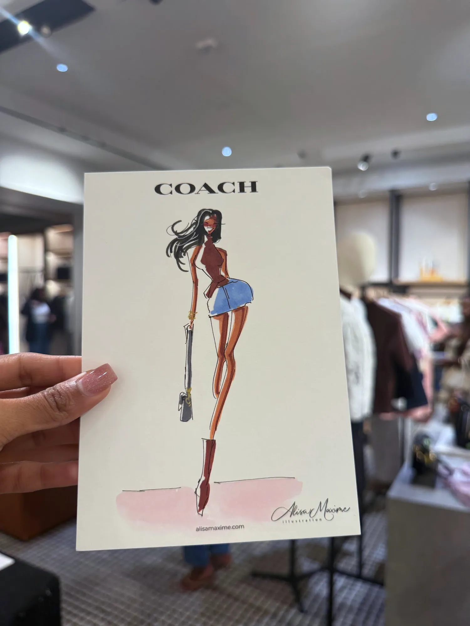 Live fashion sketch 13 from Shop Event at Coach, Dallas