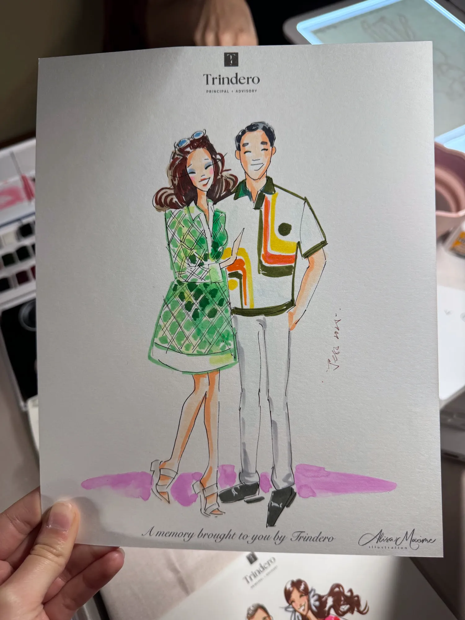 Live fashion sketch 16 from Gala Evening at Ashton Depot, Fort Worth