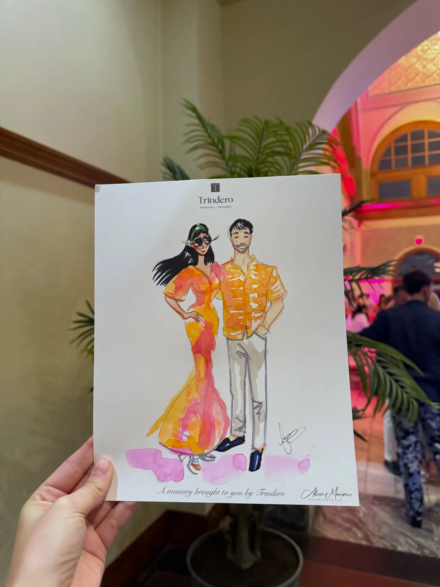Live fashion sketch 2 from Gala Evening at Ashton Depot, Fort Worth