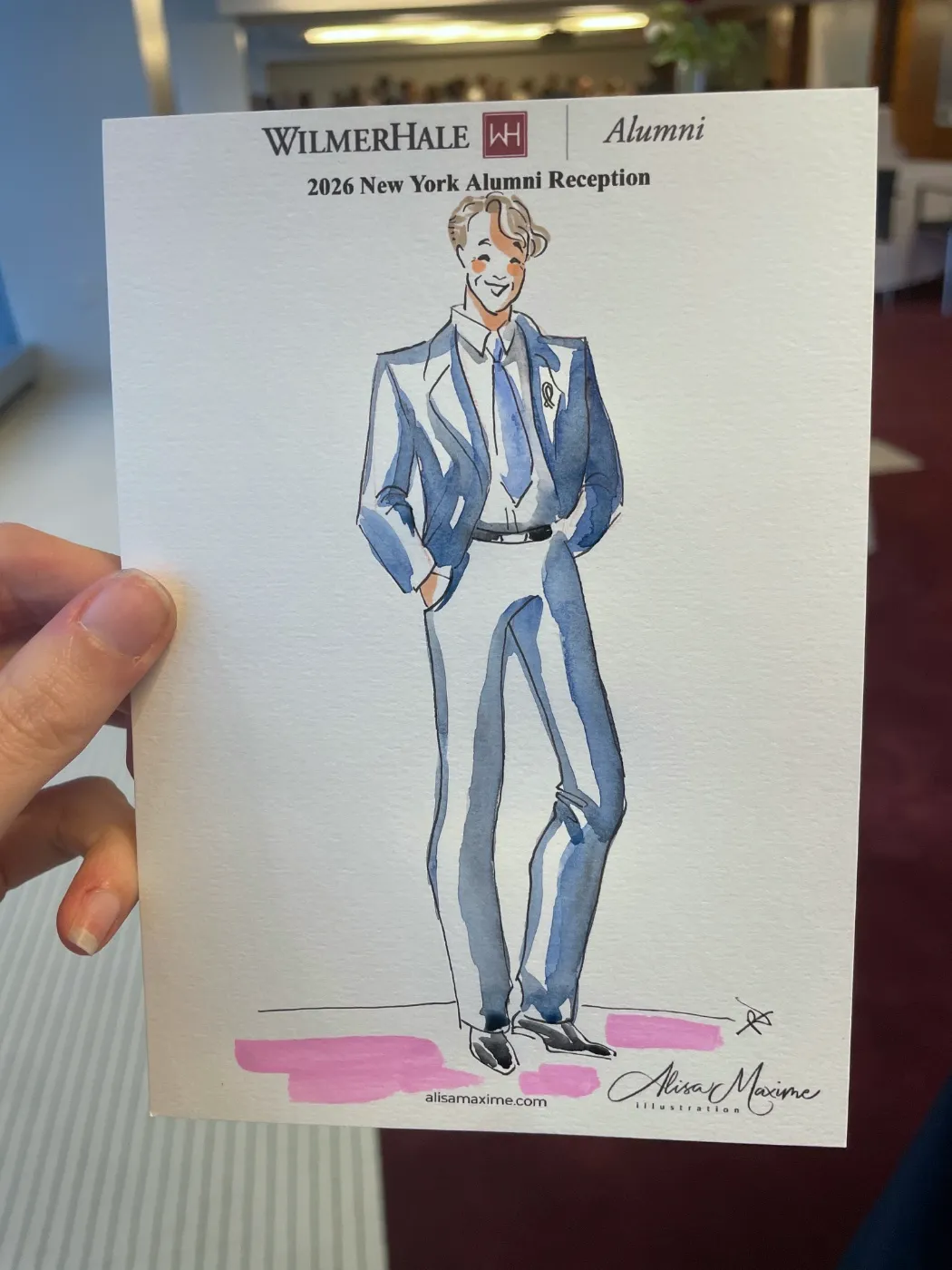 Live fashion sketch 10 from WilmerHale Client Appreciation Evening at 7 World Trade Center, New York