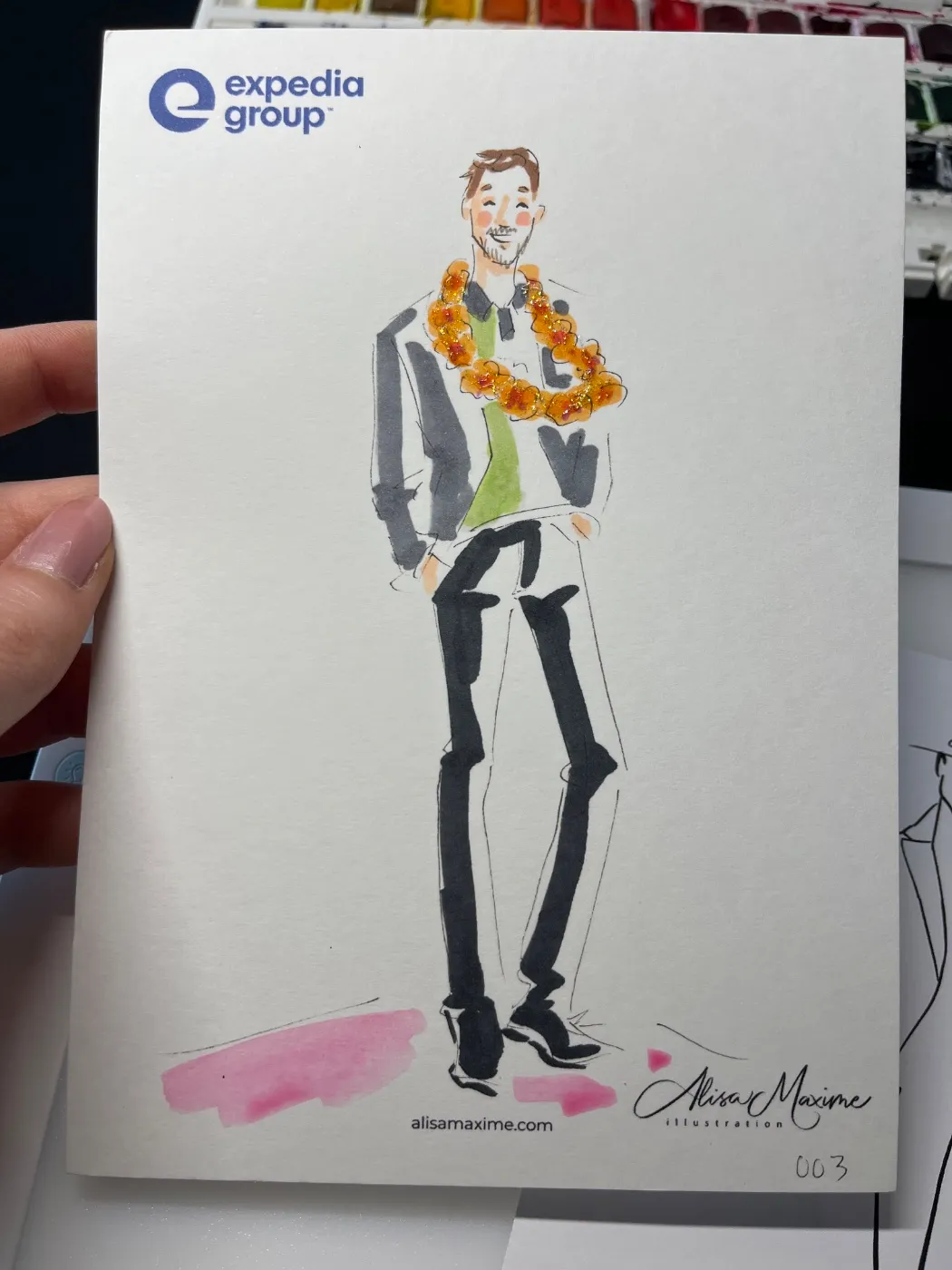 Live fashion sketch 4 from Corporate Party in Austin