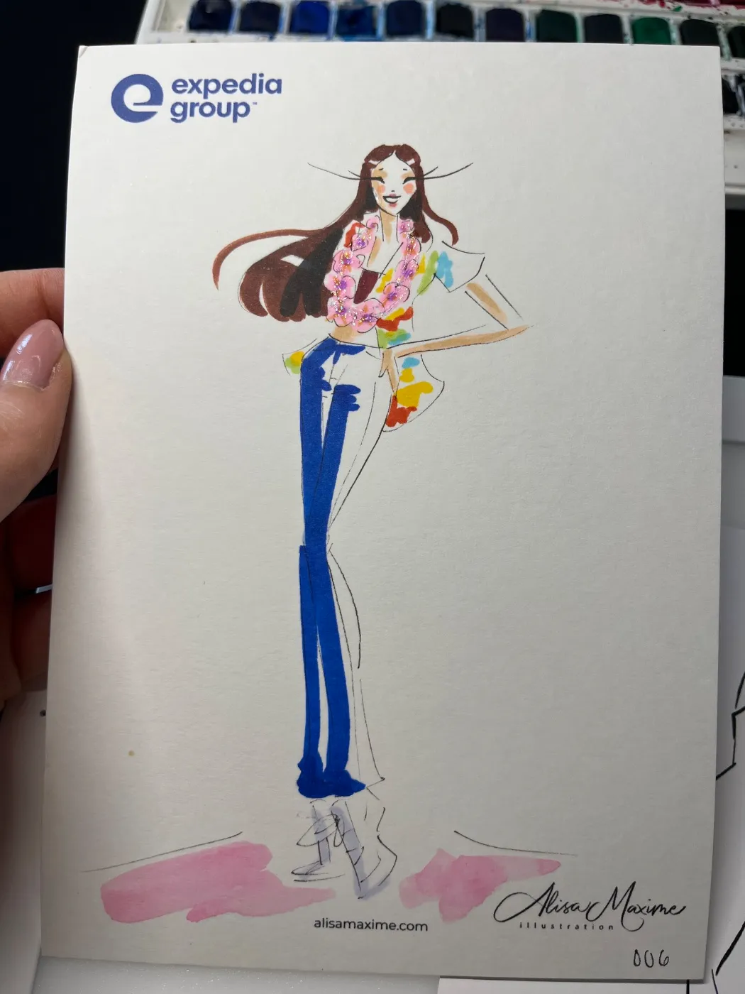 Live fashion sketch 7 from Corporate Party in Austin