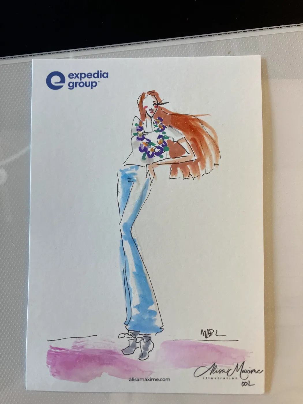 Live fashion sketch 3 from Corporate Party in Austin