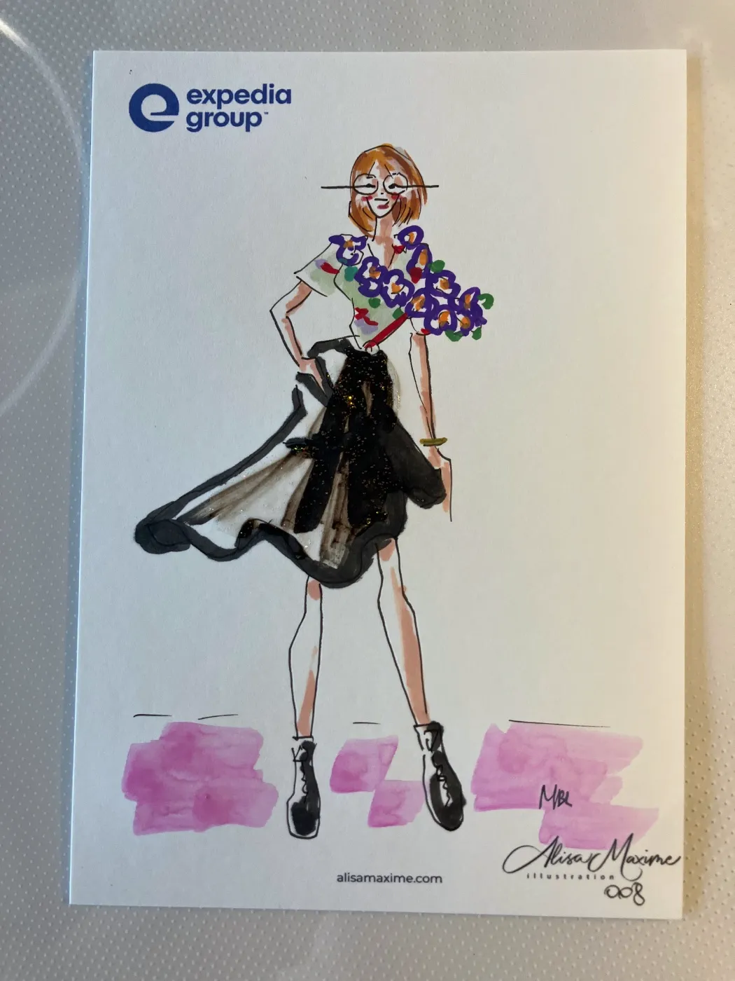 Live sketch from Corporate Party in Austin
