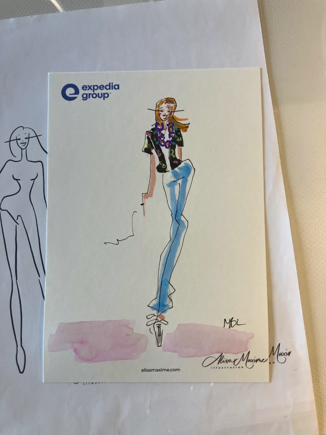 Live fashion sketch 5 from Corporate Party in Austin
