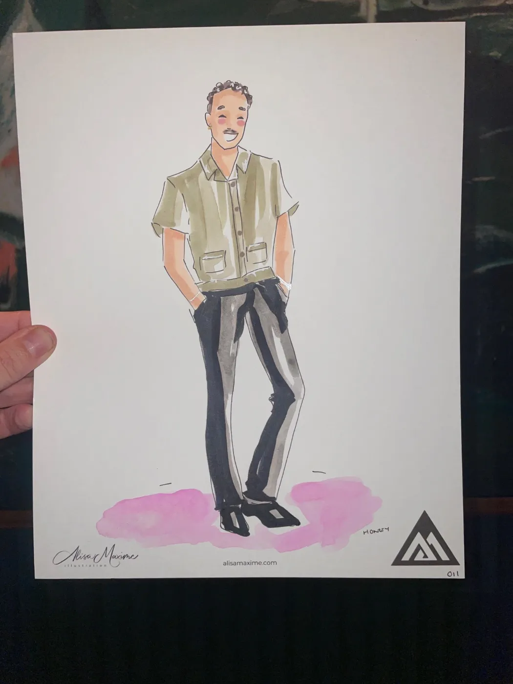 Live fashion sketch 12 from Benjamin Moore Corporate Dinner at The Ives, Chicago