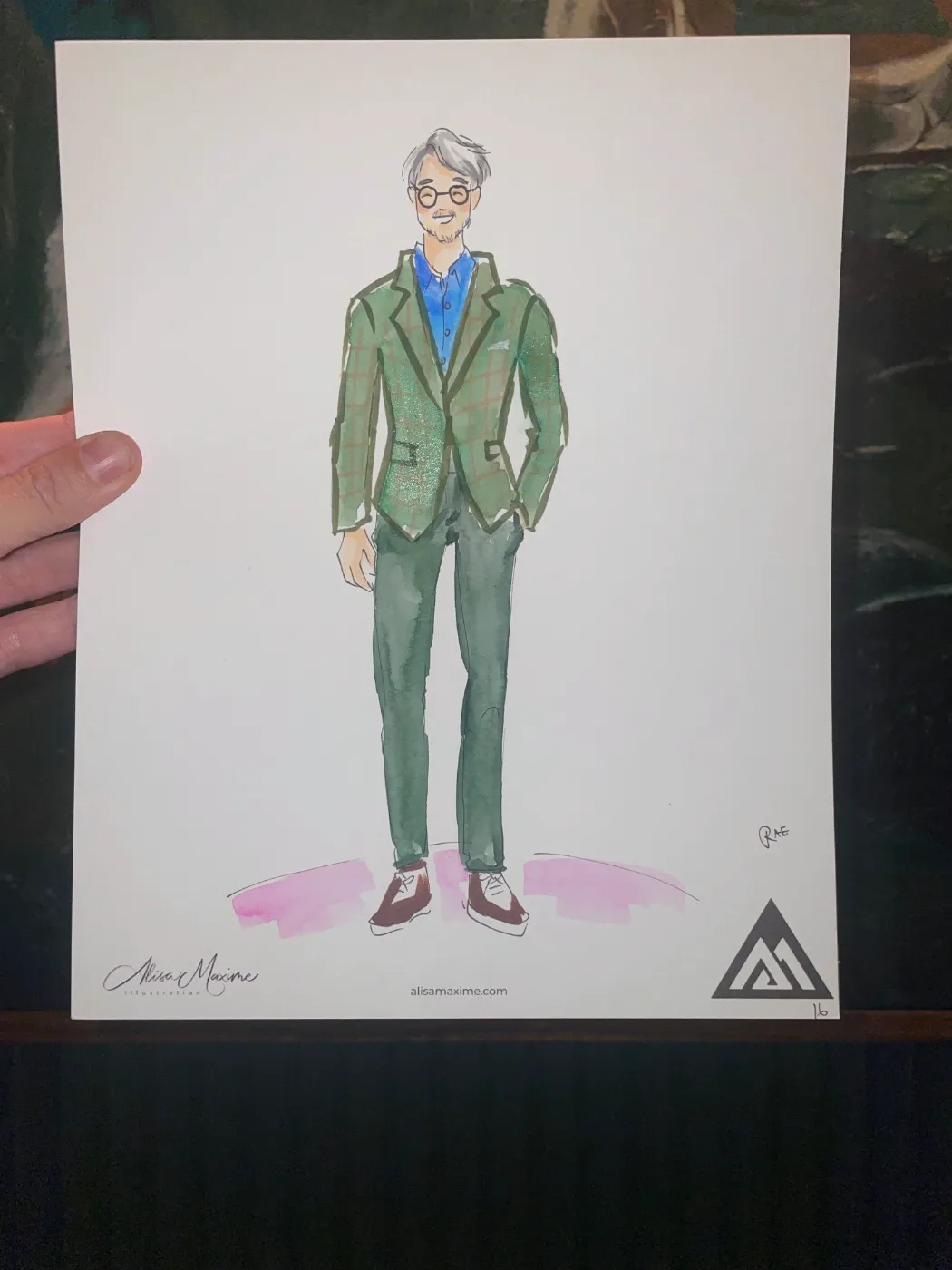 Live fashion sketch 16 from Benjamin Moore Corporate Dinner at The Ives, Chicago