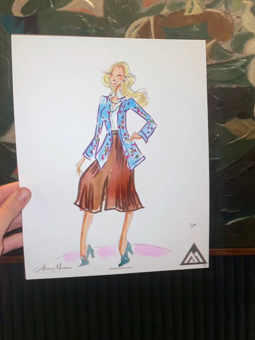 Live fashion sketch 15 from Benjamin Moore Corporate Dinner at The Ives, Chicago