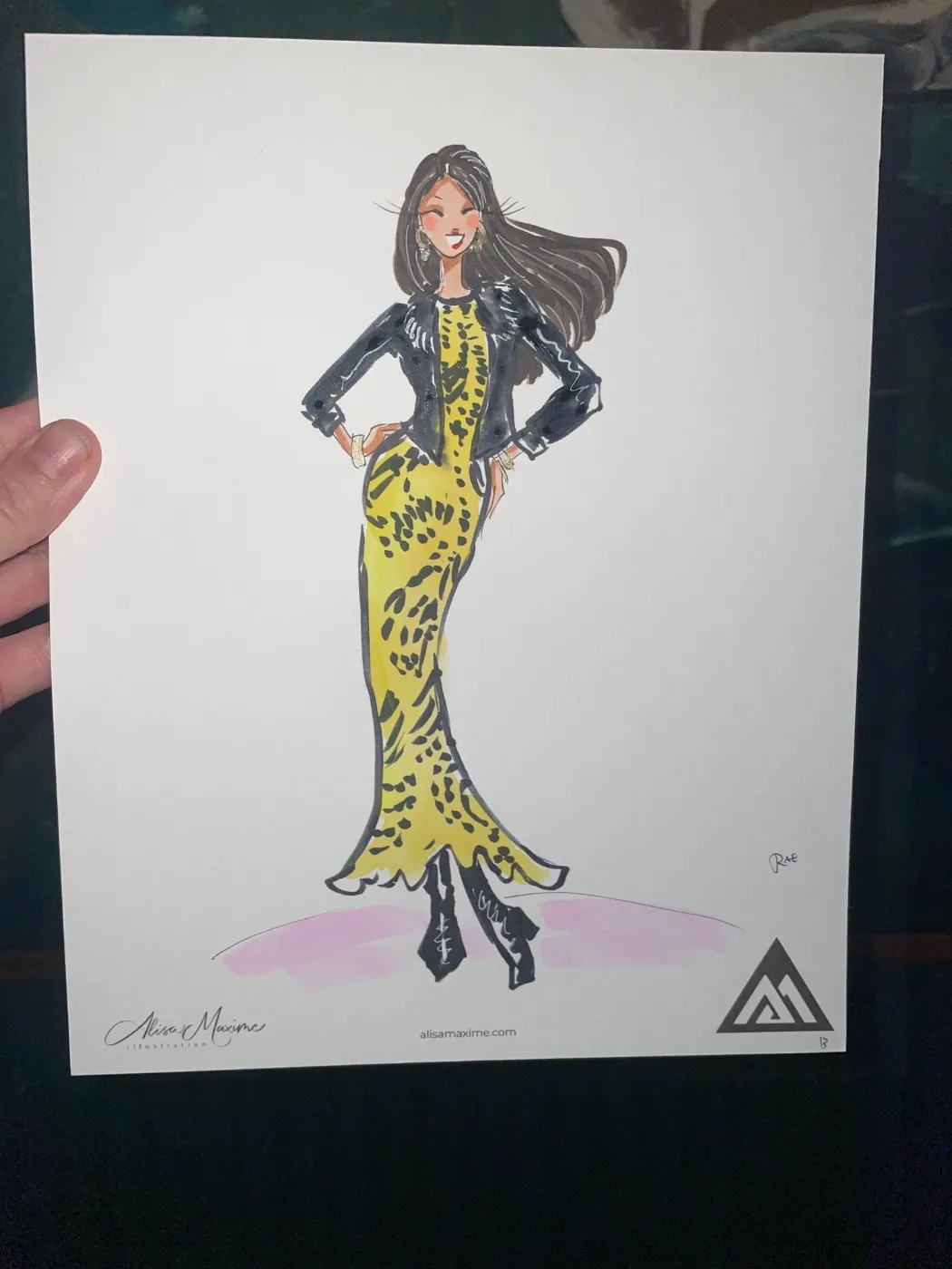 Live fashion sketch 14 from Benjamin Moore Corporate Dinner at The Ives, Chicago