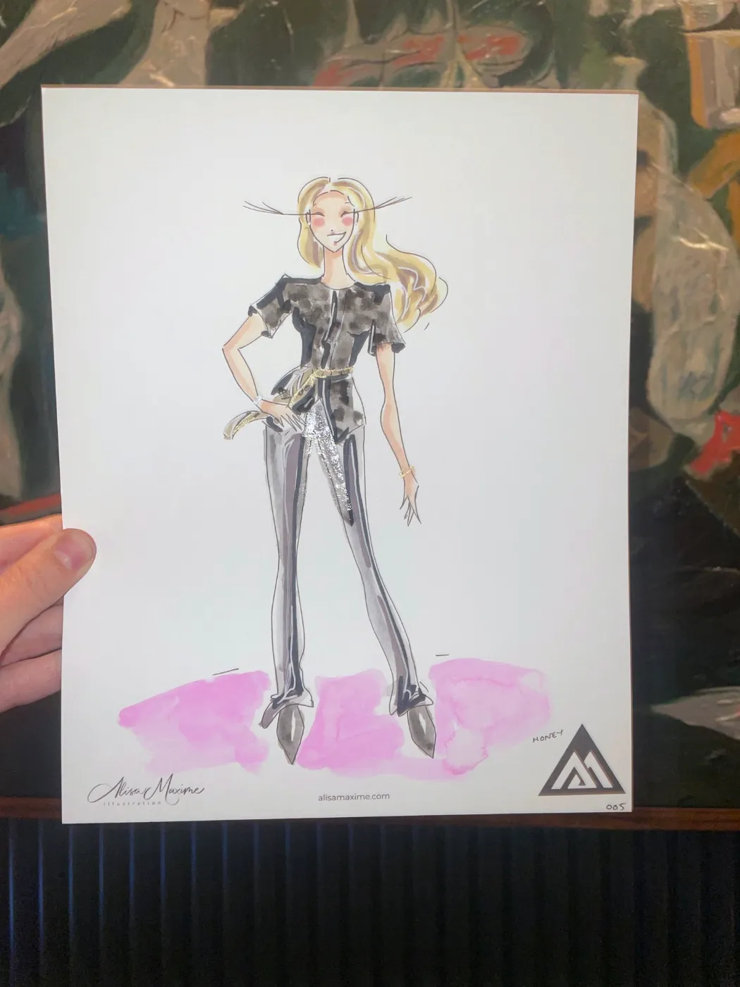 Live fashion sketch 6 from Benjamin Moore Corporate Dinner at The Ives, Chicago
