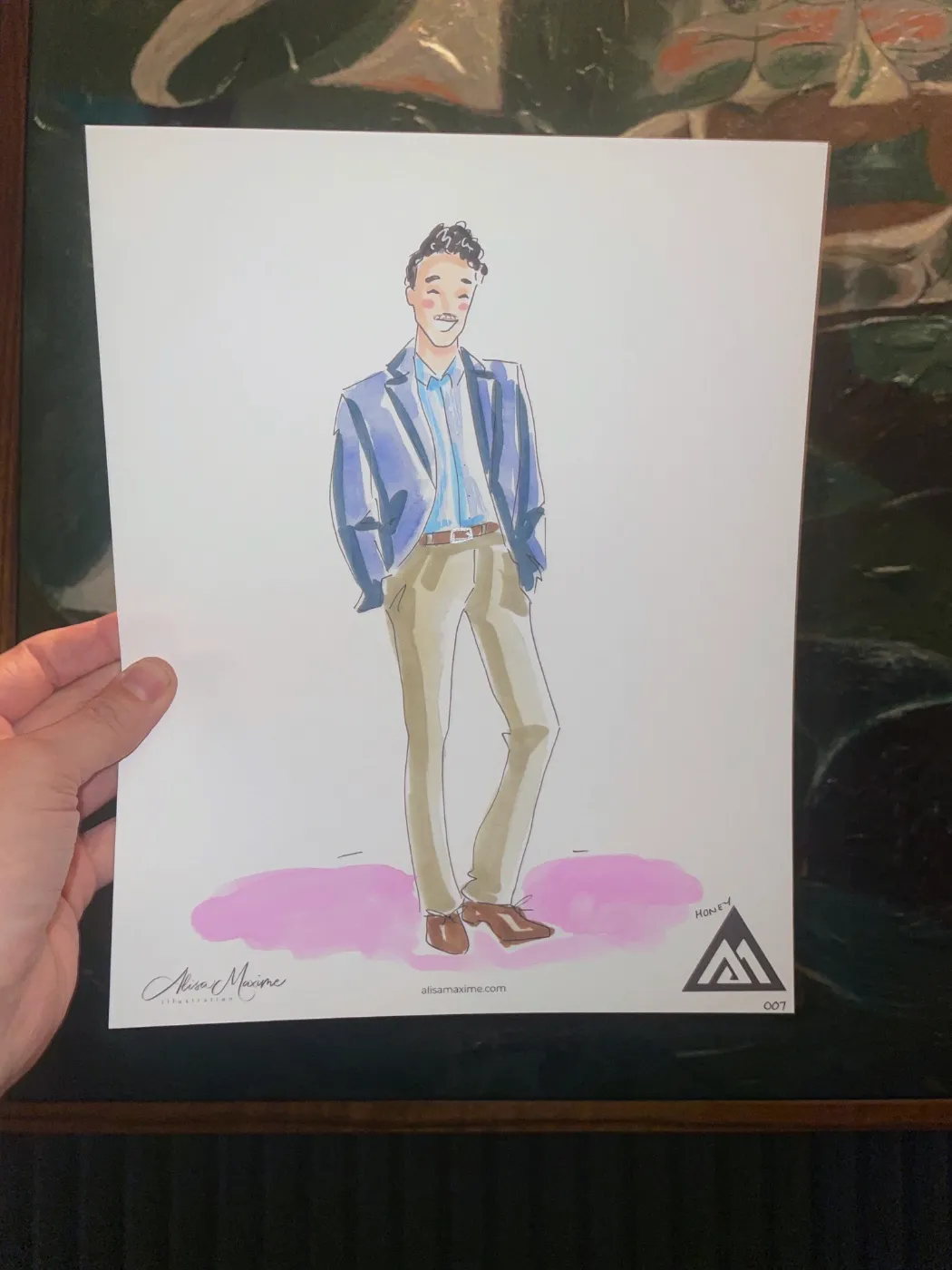 Live fashion sketch 8 from Benjamin Moore Corporate Dinner at The Ives, Chicago