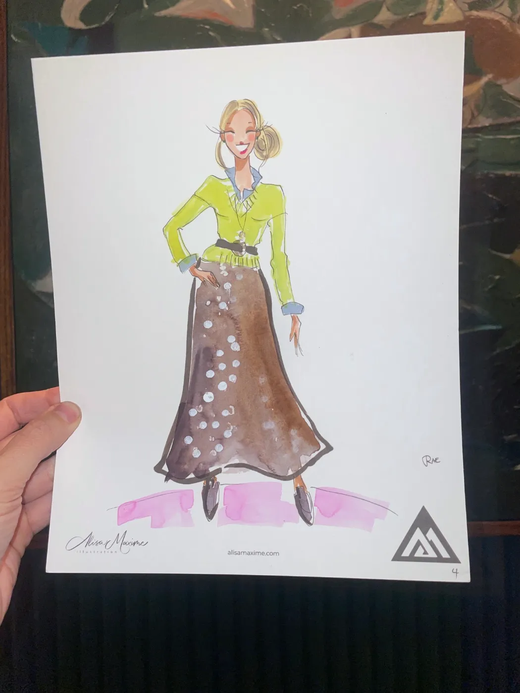 Live fashion sketch 5 from Benjamin Moore Corporate Dinner at The Ives, Chicago