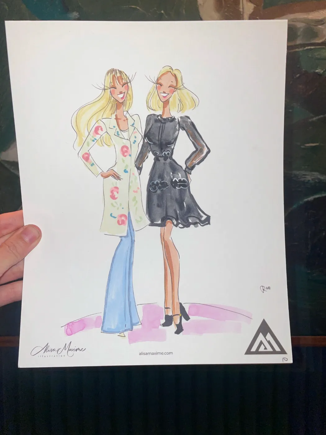 Live fashion sketch 11 from Benjamin Moore Corporate Dinner at The Ives, Chicago