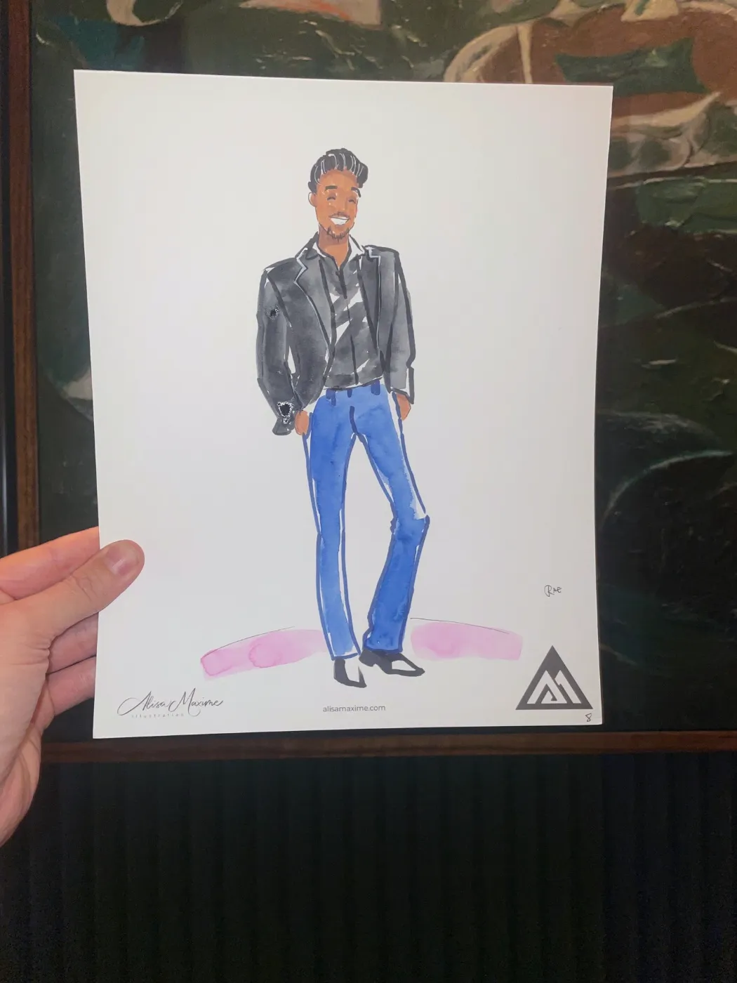 Live fashion sketch 9 from Benjamin Moore Corporate Dinner at The Ives, Chicago