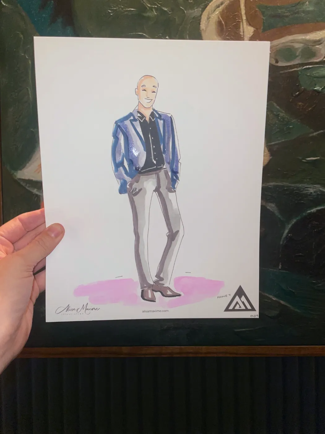 Live fashion sketch 10 from Benjamin Moore Corporate Dinner at The Ives, Chicago