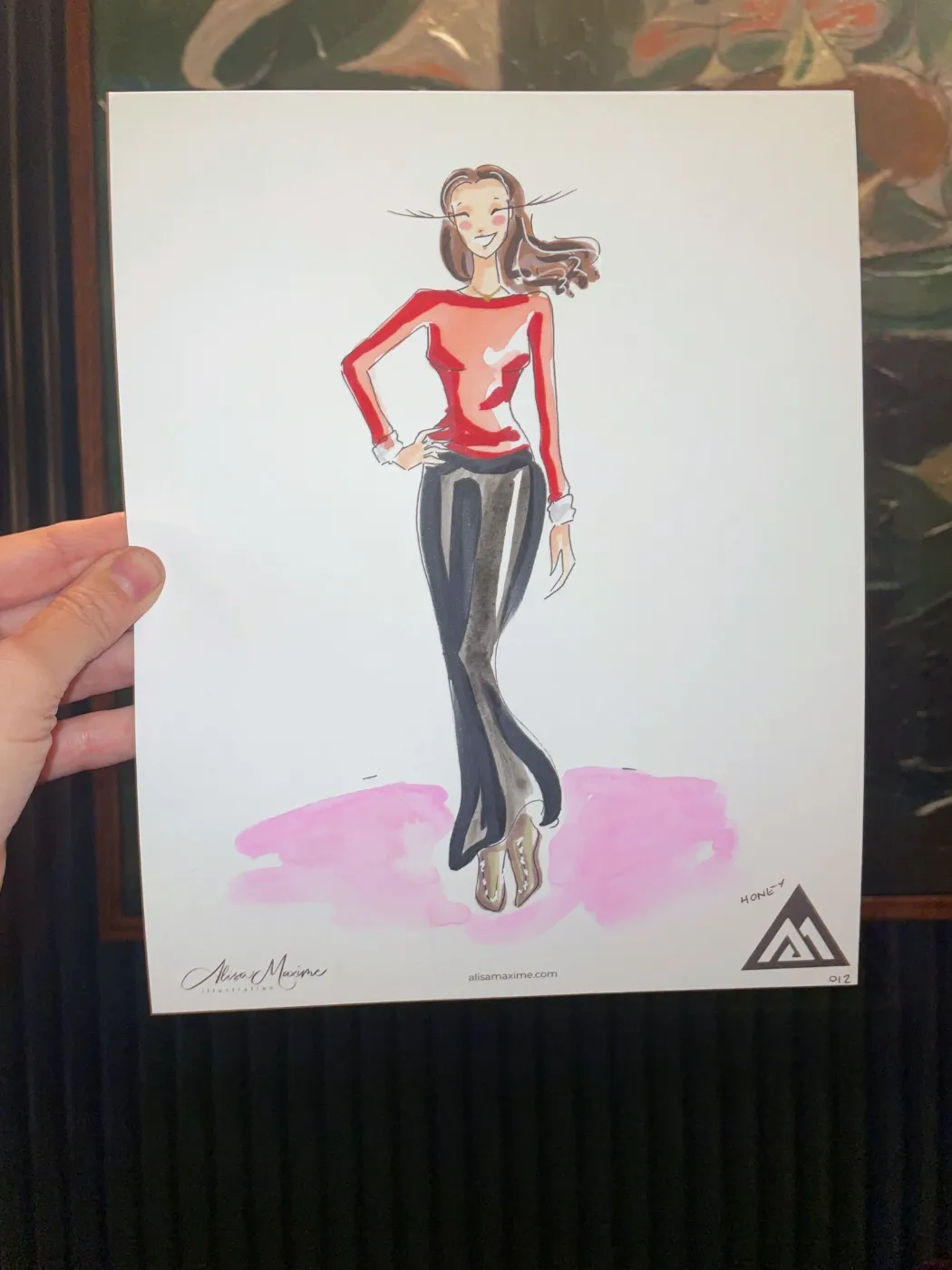 Live fashion sketch 13 from Benjamin Moore Corporate Dinner at The Ives, Chicago