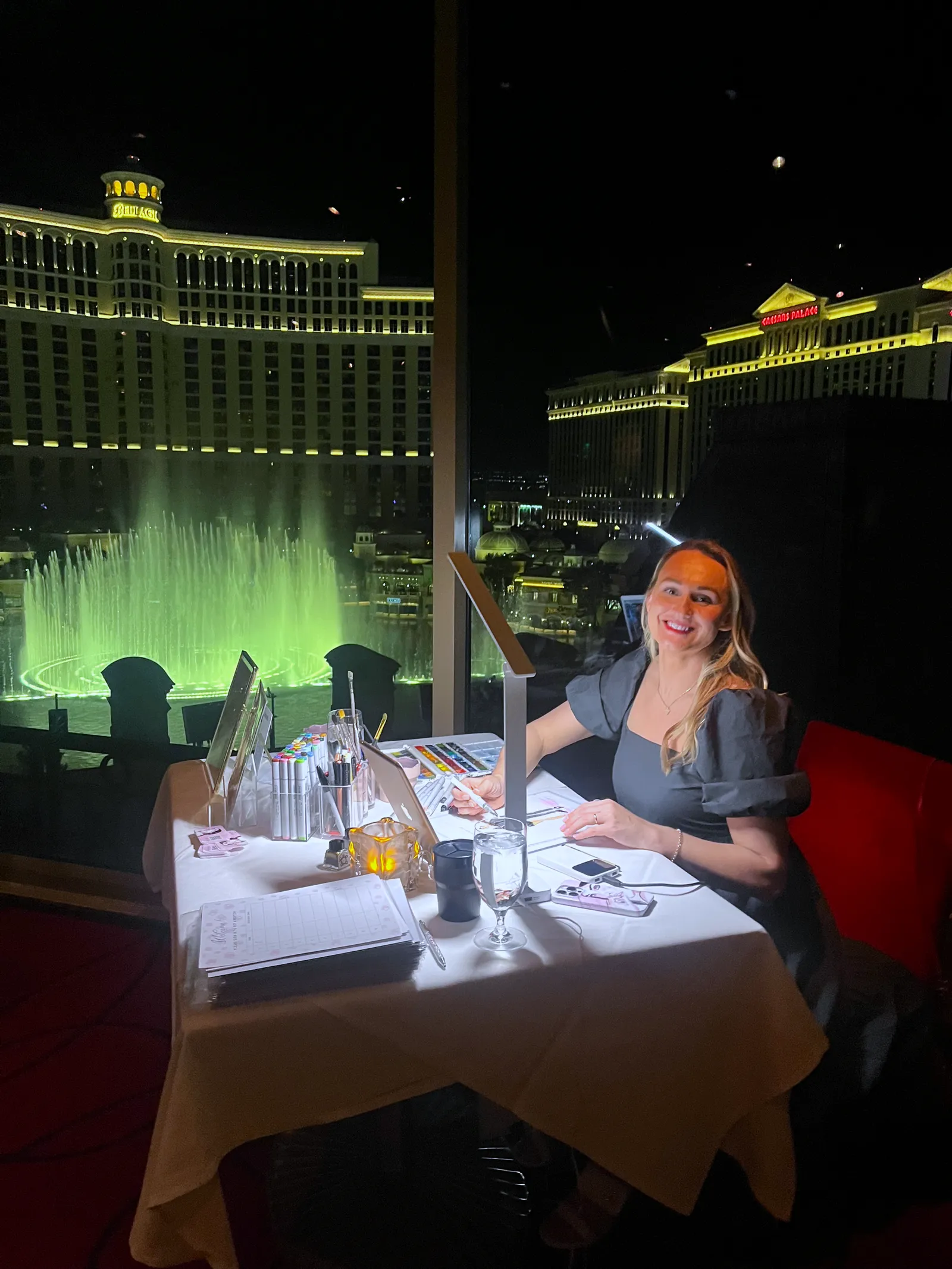 Our table at Eiffel Tower Restaurant