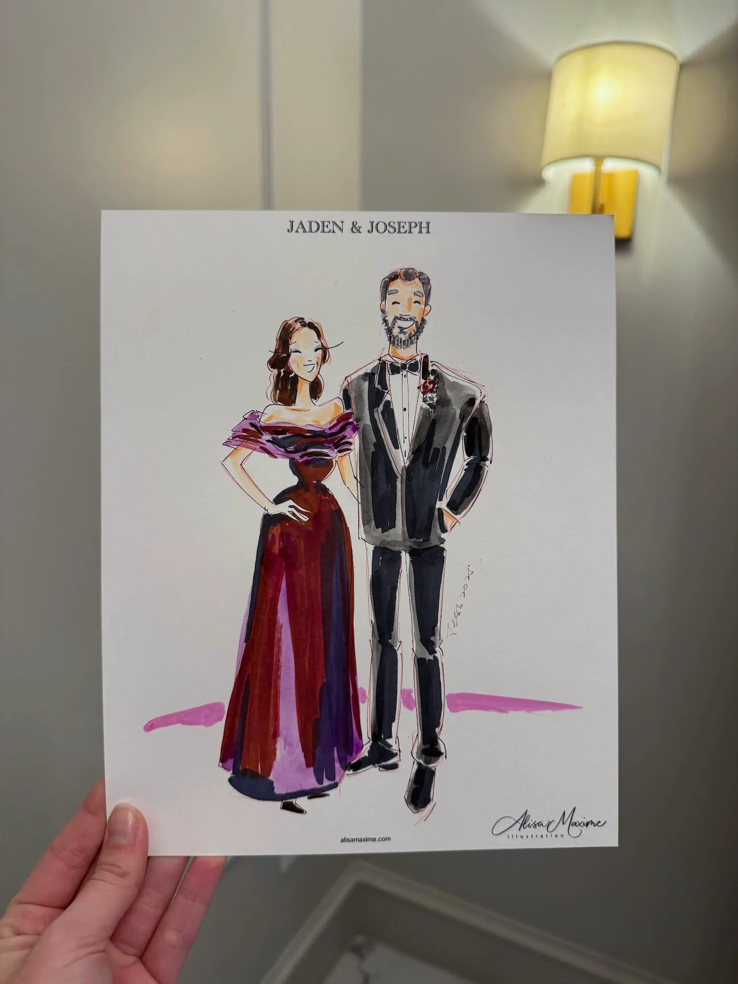 Live fashion sketch 10 from Elegant Wedding Celebration in Colleyville, TX