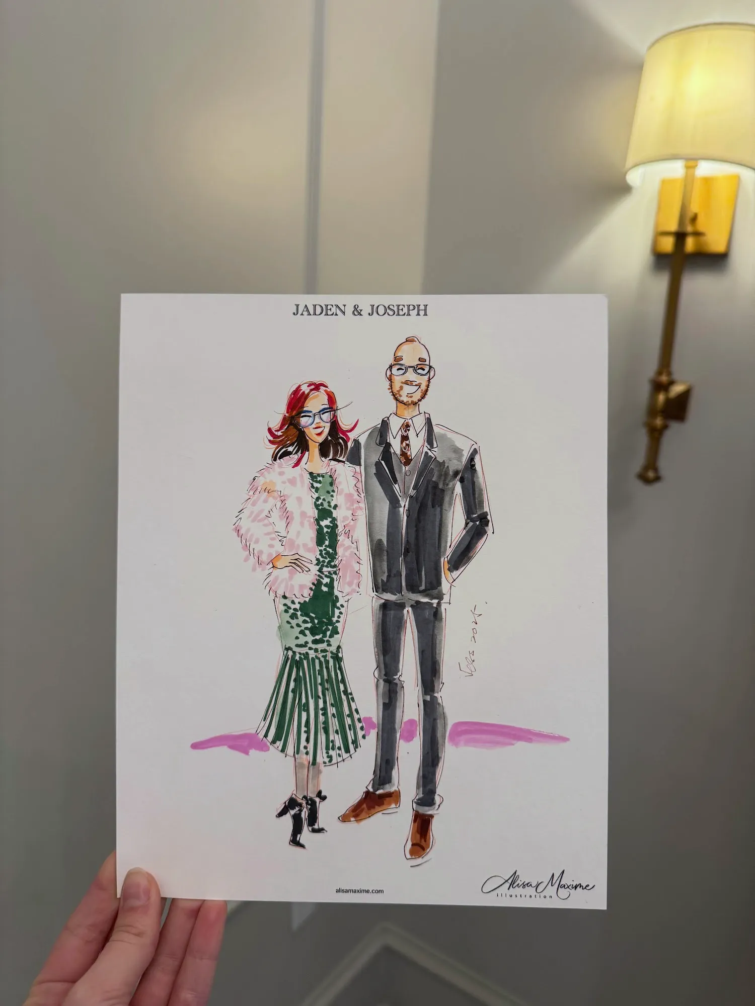 Live fashion sketch 8 from Elegant Wedding Celebration in Colleyville, TX