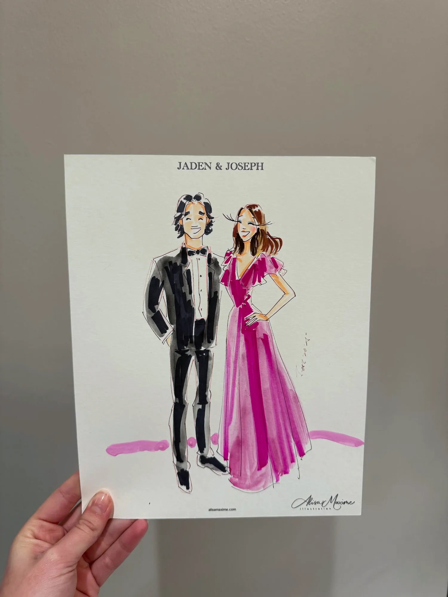 Live fashion sketch 16 from Elegant Wedding Celebration in Colleyville, TX