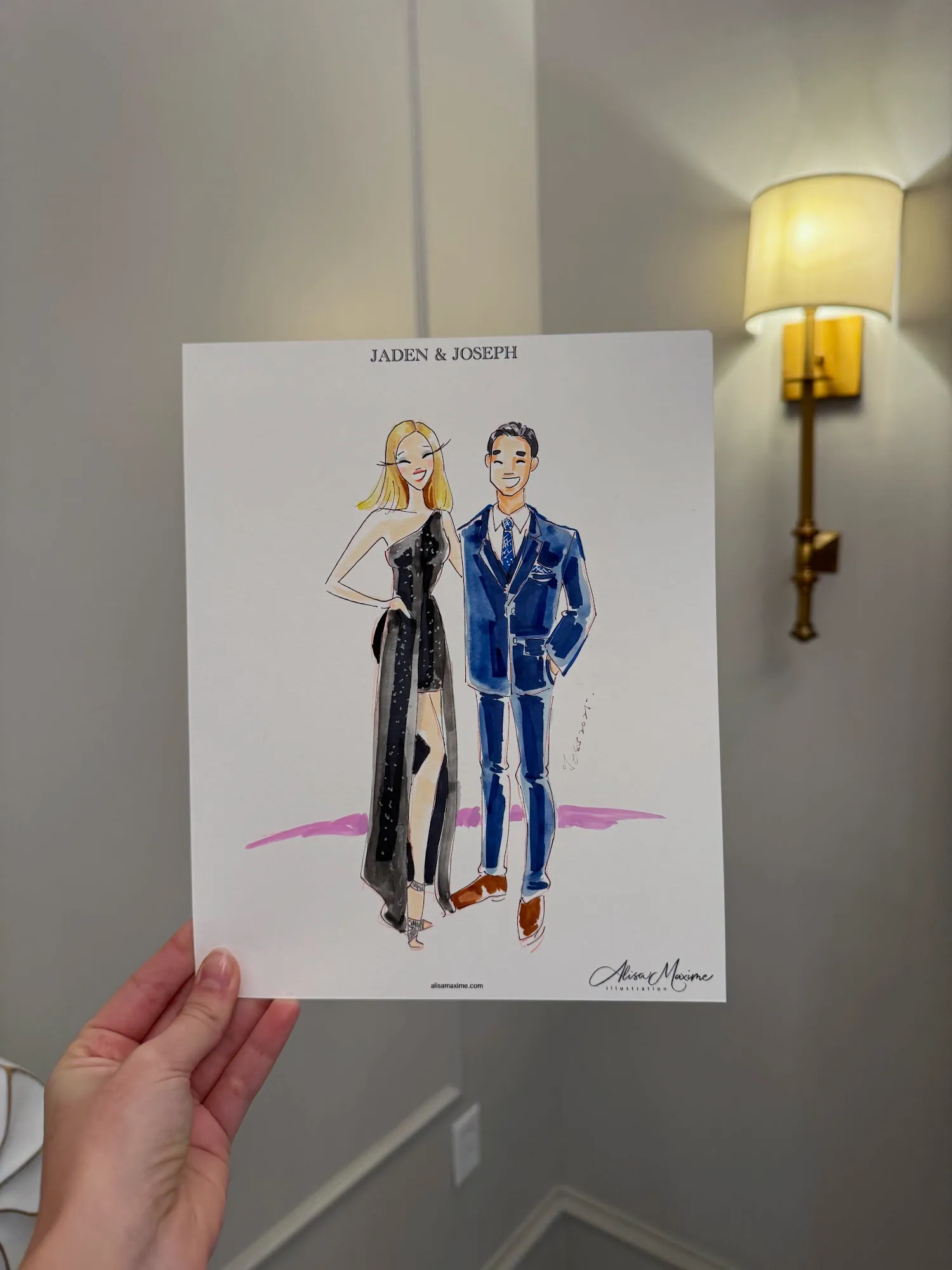 Live fashion sketch 5 from Elegant Wedding Celebration in Colleyville, TX