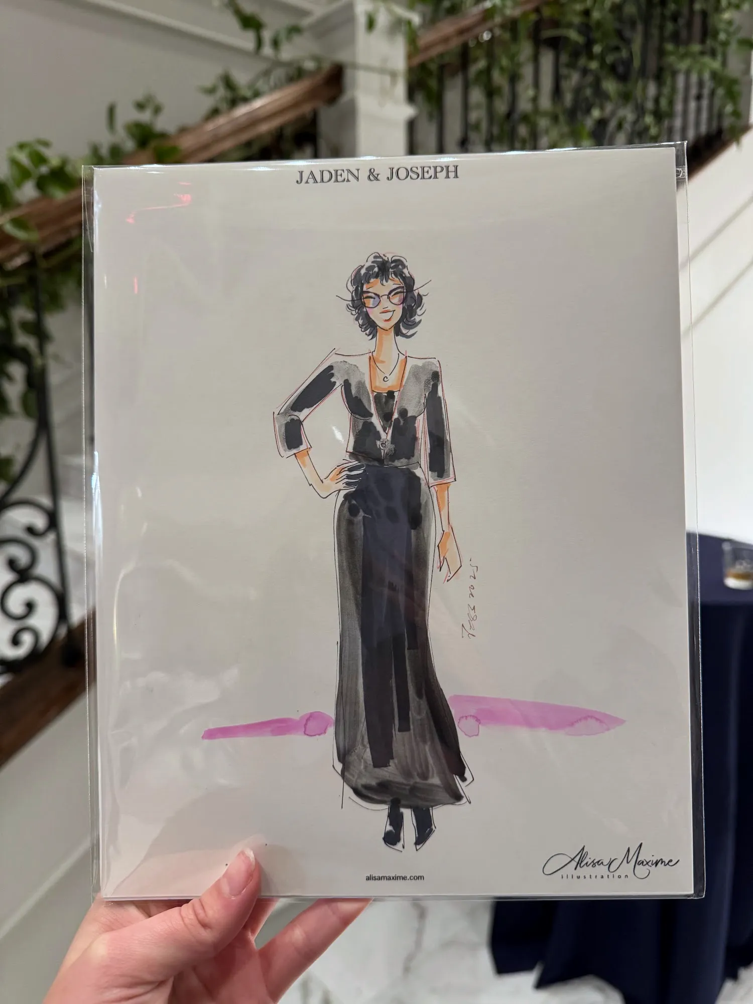 Live fashion sketch 15 from Elegant Wedding Celebration in Colleyville, TX