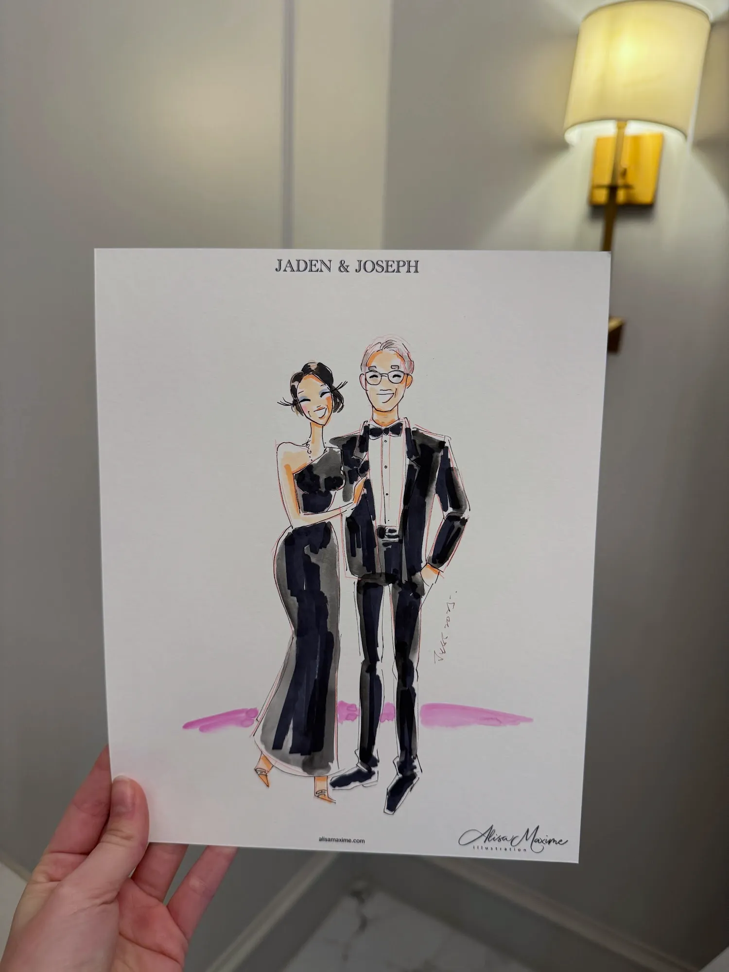Live fashion sketch 11 from Elegant Wedding Celebration in Colleyville, TX