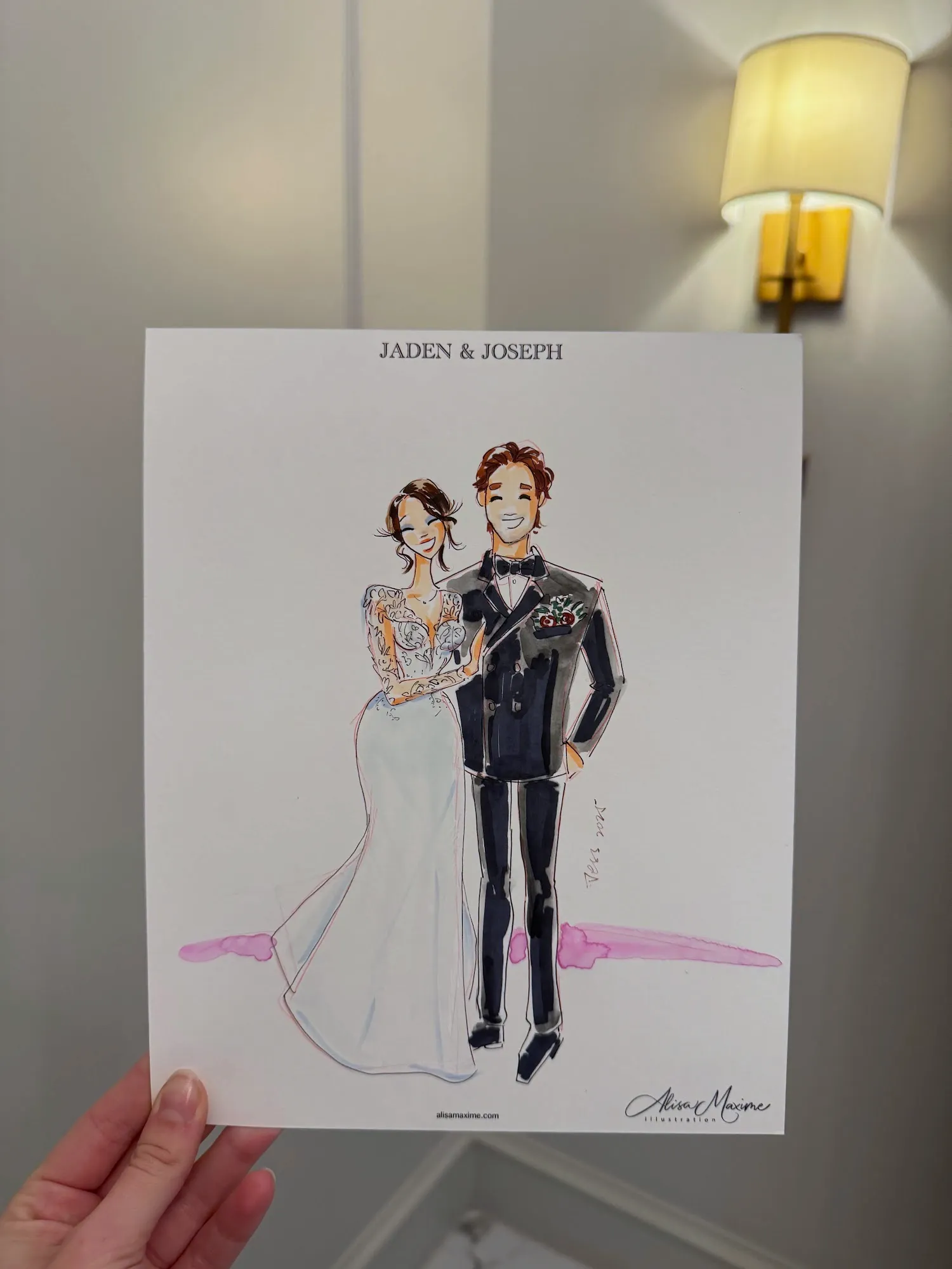 Live fashion sketch 12 from Elegant Wedding Celebration in Colleyville, TX