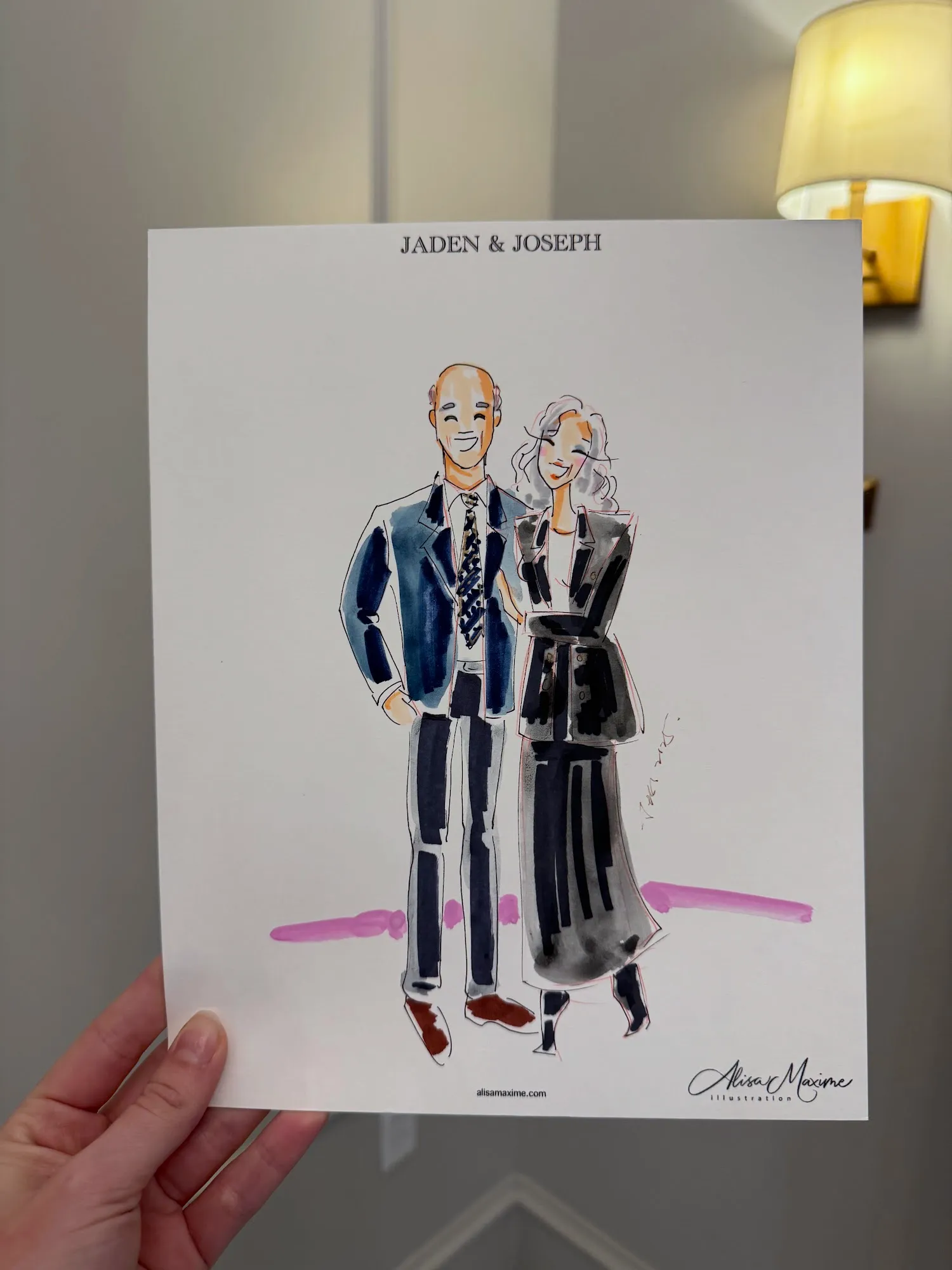 Live fashion sketch 14 from Elegant Wedding Celebration in Colleyville, TX