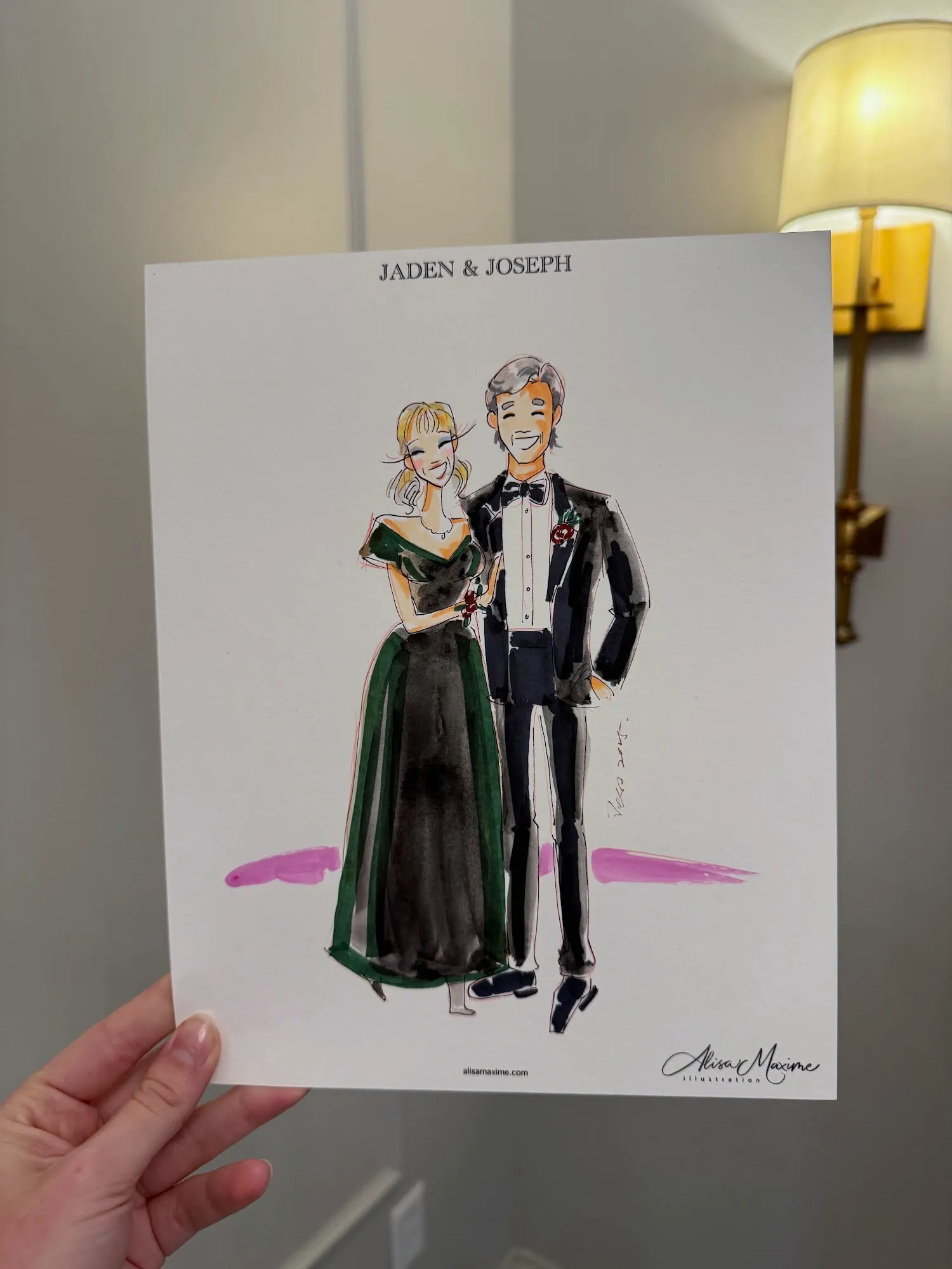 Live fashion sketch 9 from Elegant Wedding Celebration in Colleyville, TX