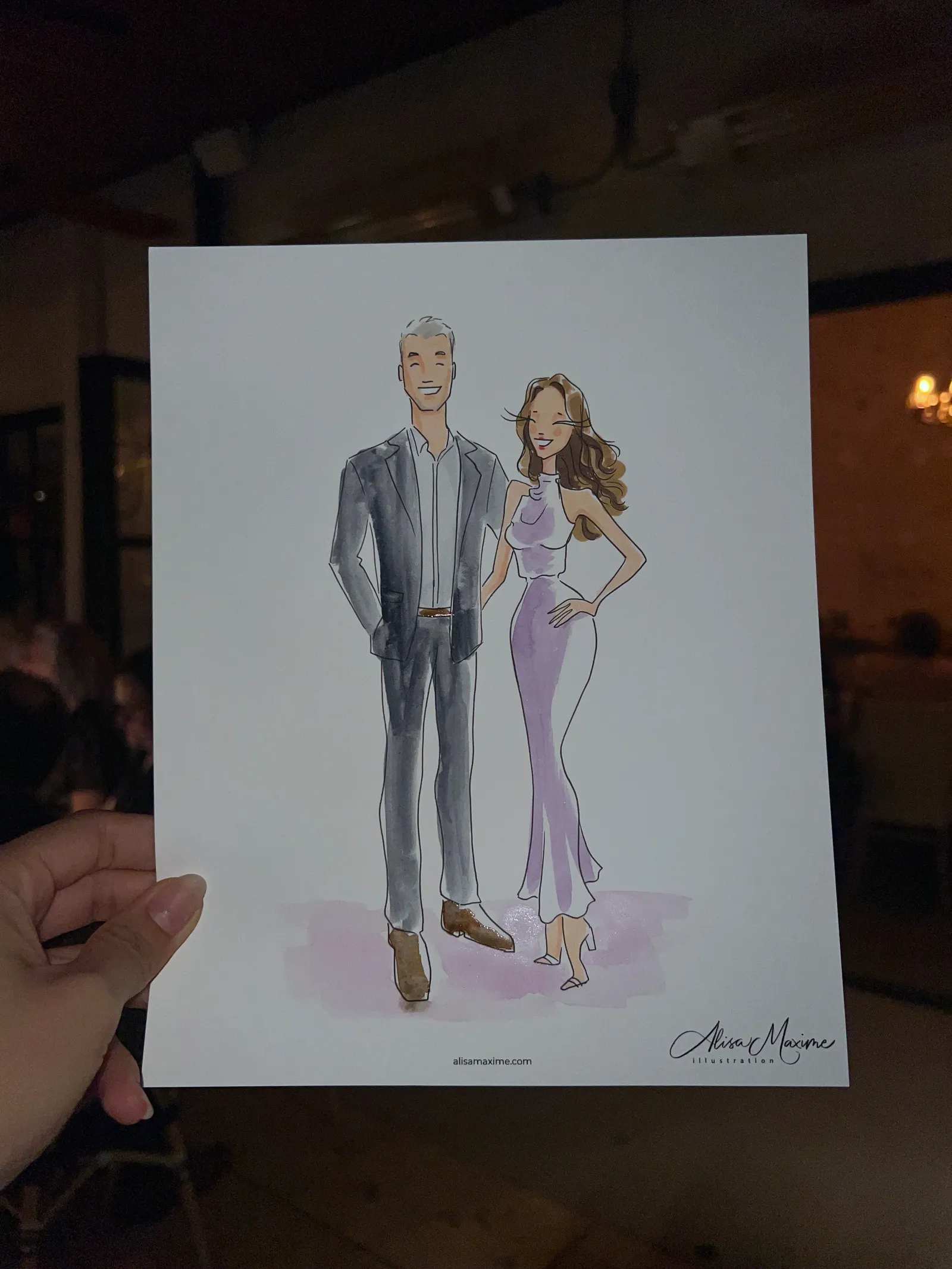 Live fashion sketch 12 from Wedding at Rossa Room Speakeasy, Bellaire
